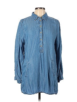 Joan Vass Long Sleeve Button-Down Shirt (view 1)