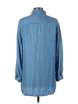 Joan Vass Long Sleeve Button-Down Shirt (view 2)