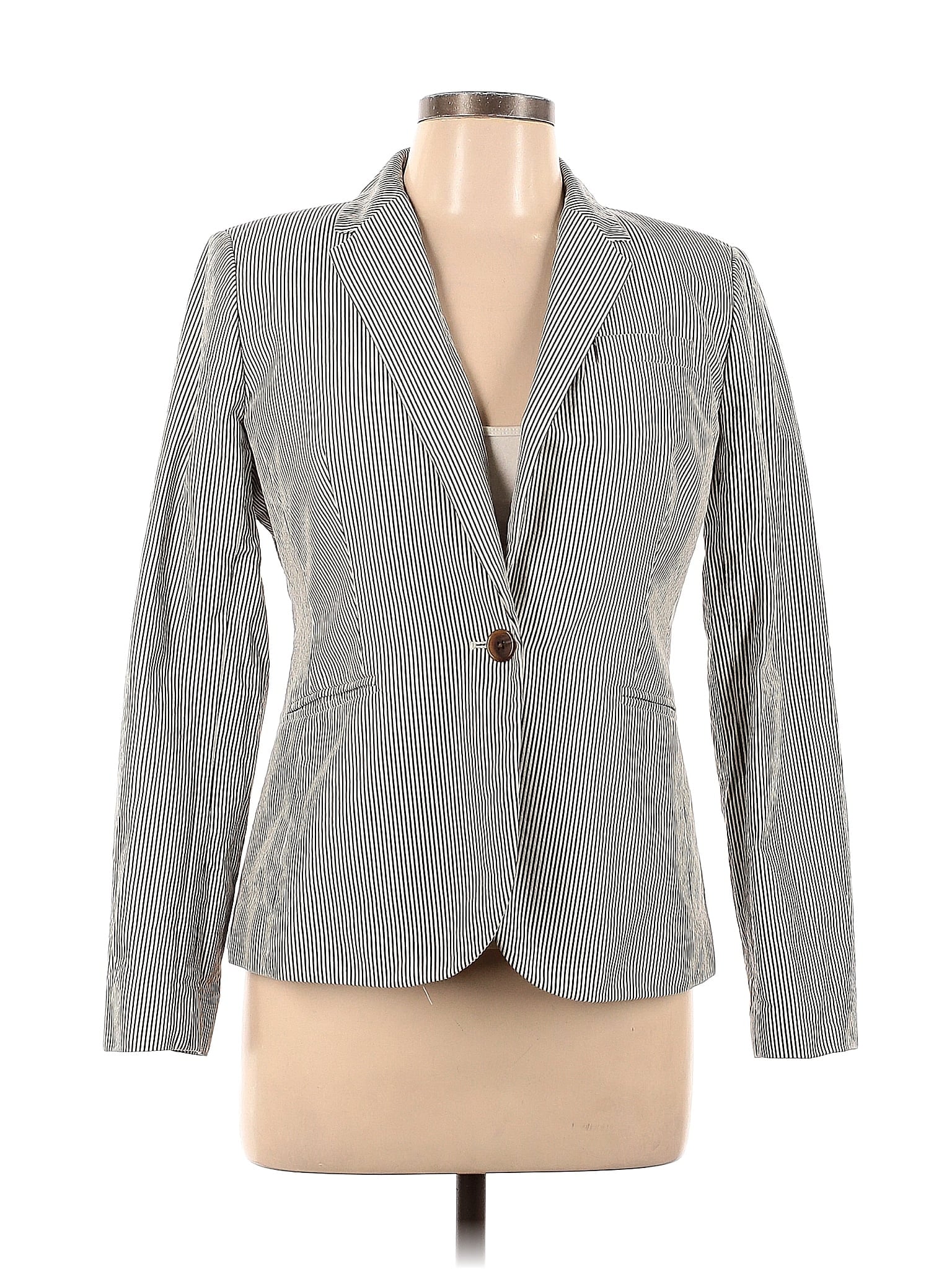 Robe J.Crew Taille 4 Marron, Sans Manches, 100% Coton – Classique