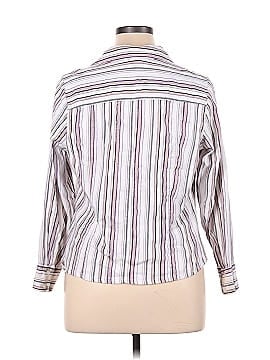 Lane Bryant Outlet Long Sleeve Button-Down Shirt (view 2)