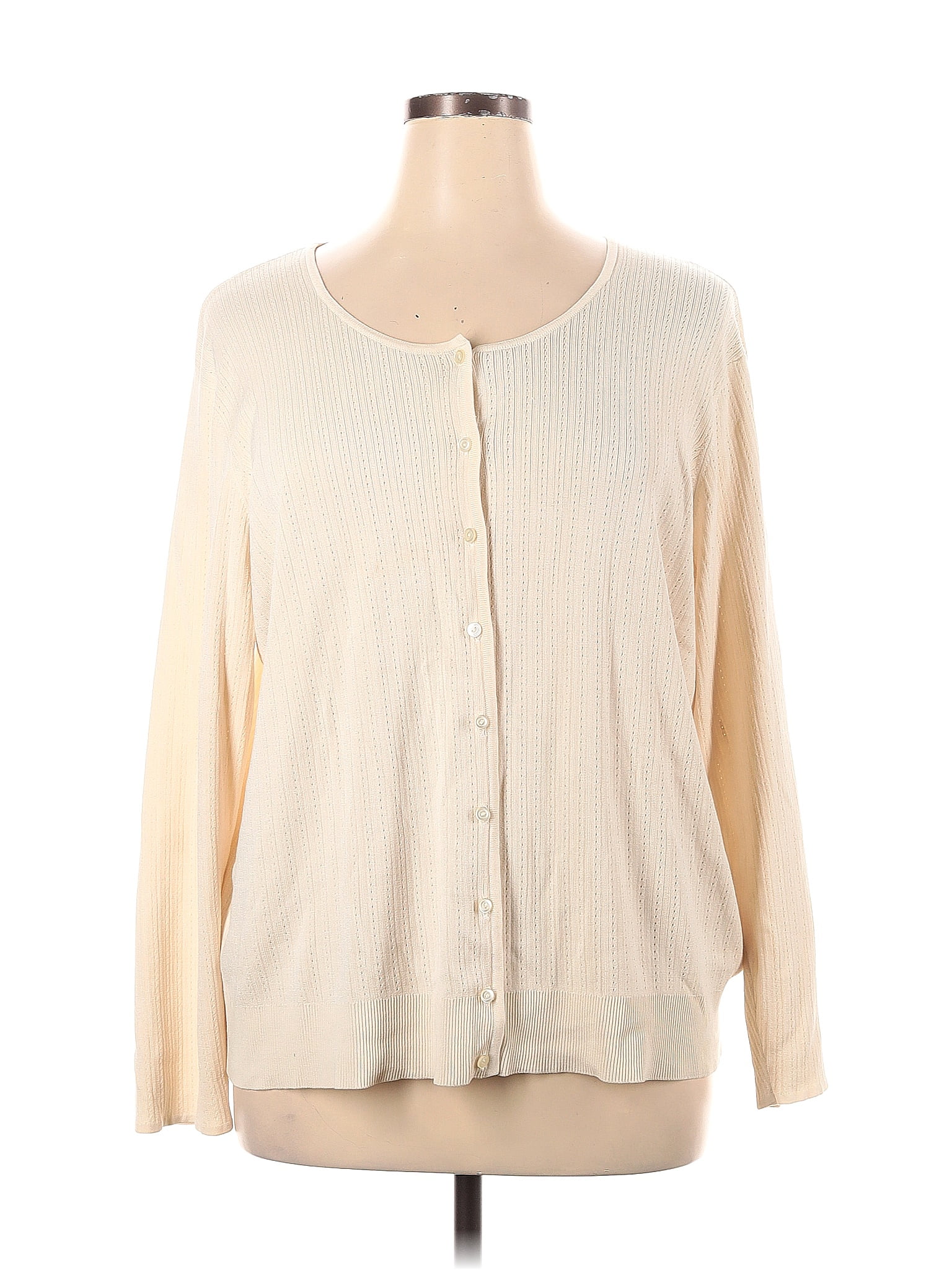Cardigan Talbots Jaune Pour Femmes Petites - Taille L - Occasion Très Bon état
