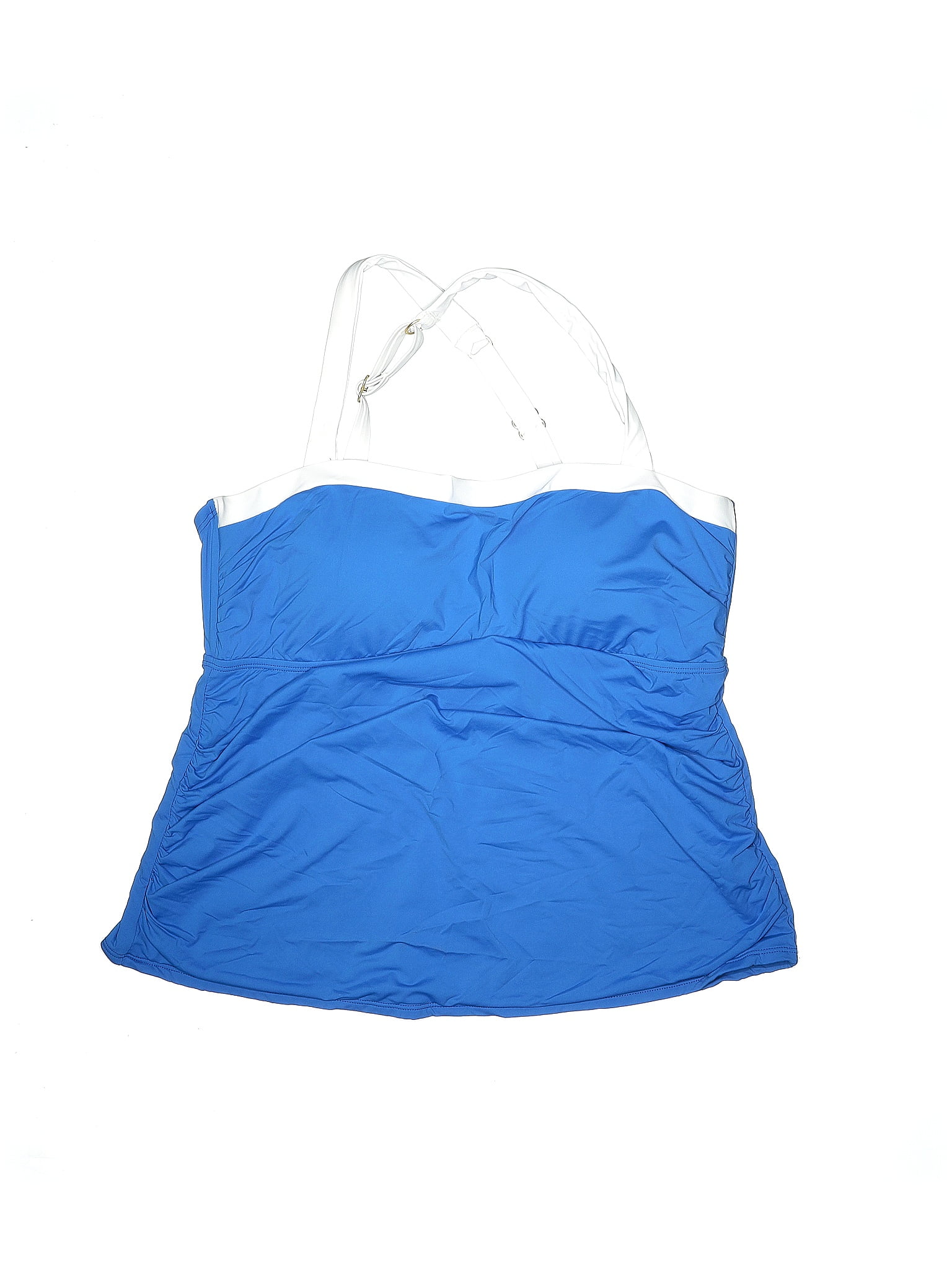 Jantzen Solid Blue Swimsuit Top Size 18 (Plus) 44 off thredUP