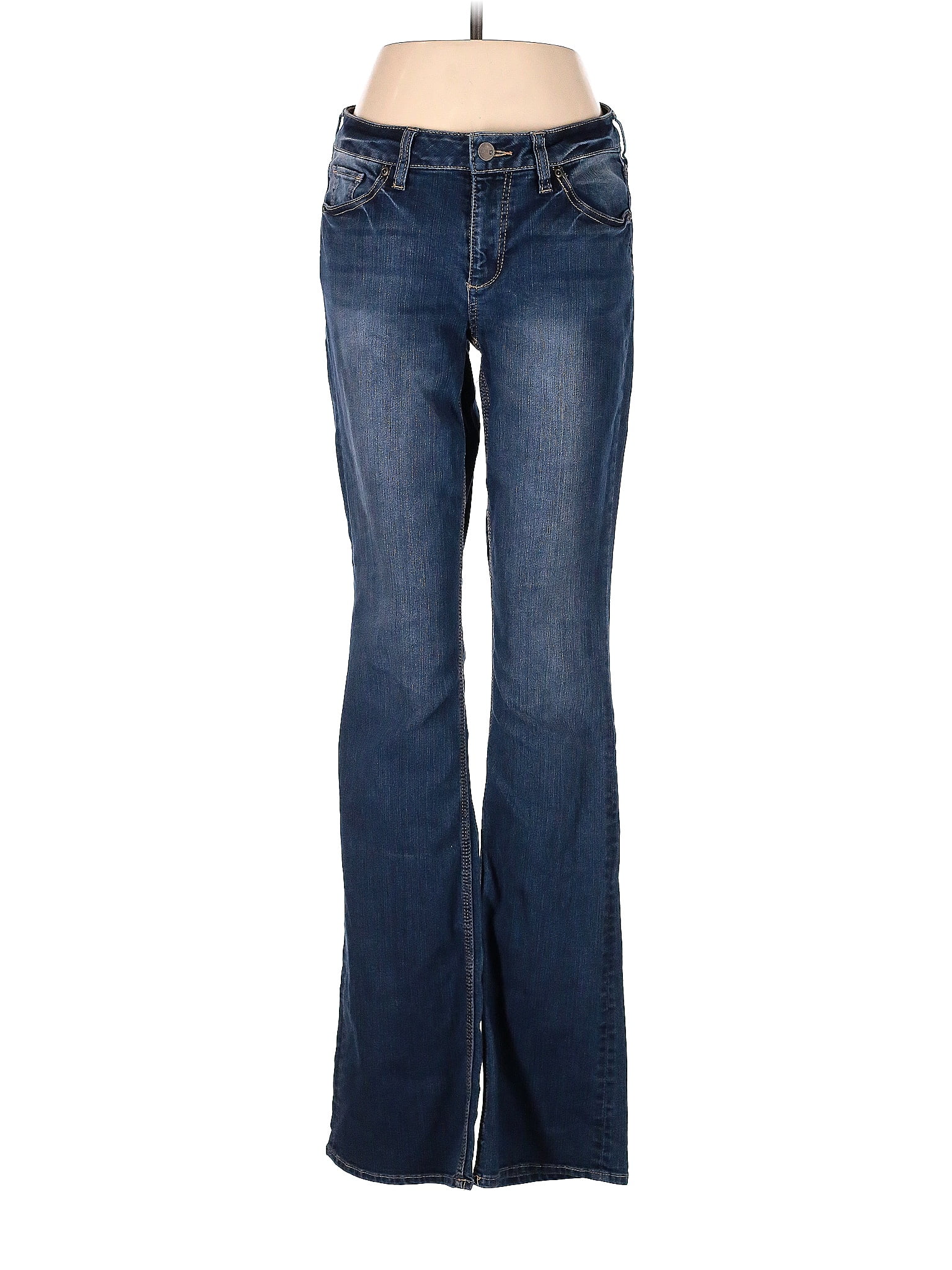NY&C Solid Blue Jeans Size 4 - 58% off | thredUP