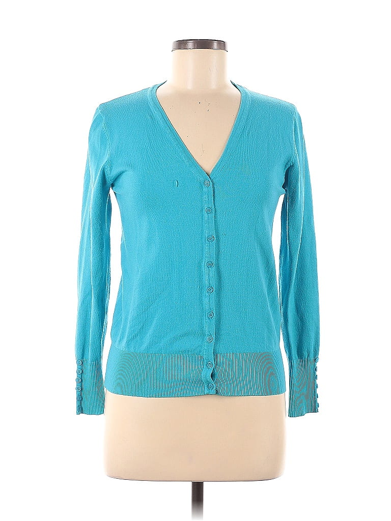 Made By Johnny Teal Cardigan Size M - 53% off | thredUP