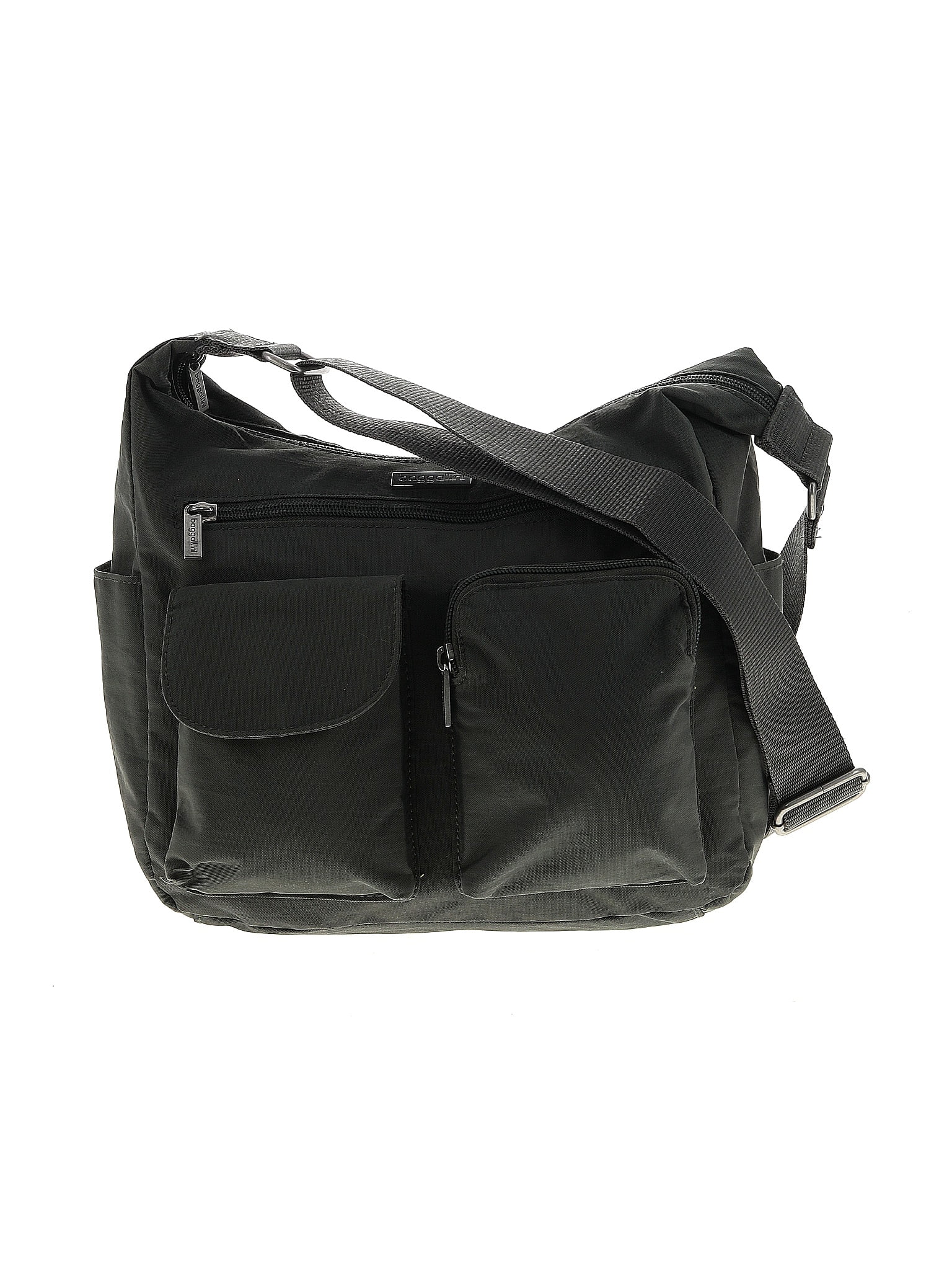 Baggallini 100 Nylon Solid Black Crossbody Bag One Size 58 off
