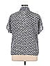Shein Polka Dots Black Short Sleeve Blouse Size 0X (Plus) - photo 2