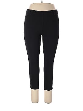 Buy Faded Glory Women's Front Seam Pull-On Ponte Leggings (Large, Black) at