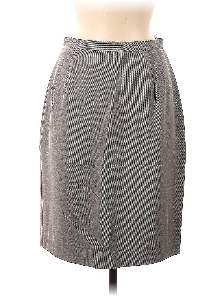 Pre-owned Ann Taylor Formal Skirt In Gray