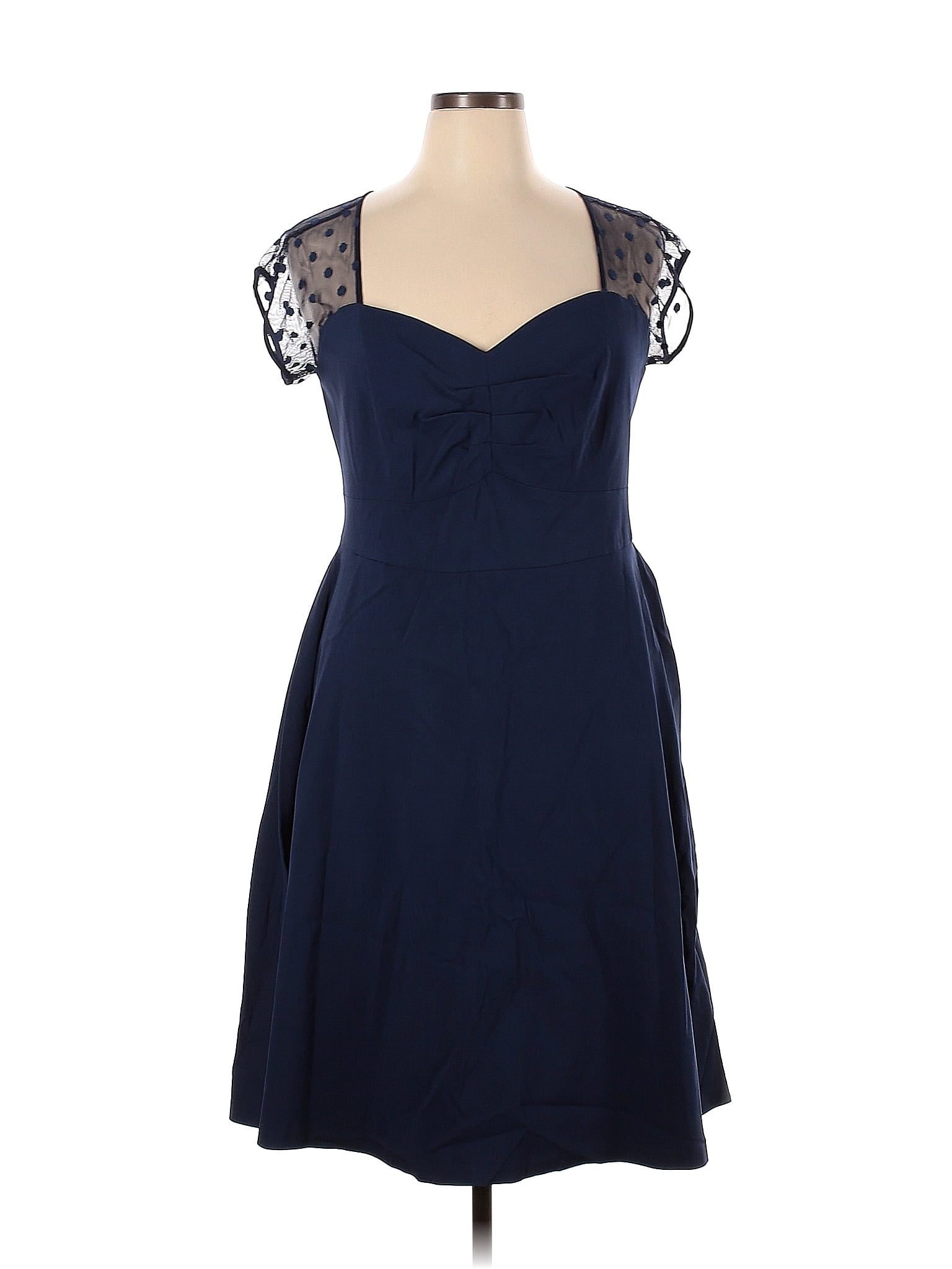 Torrid Blue Cocktail Dress Size 16 (Plus) 60 off ThredUp