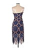 BCBGMAXAZRIA Paisley Brocade Blue Casual Dress Size 2 - photo 2