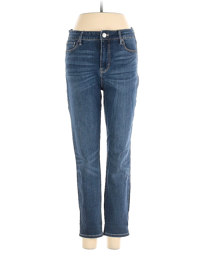 White House Black Market Solid Blue Jeans Size 6 - 69% off | thredUP