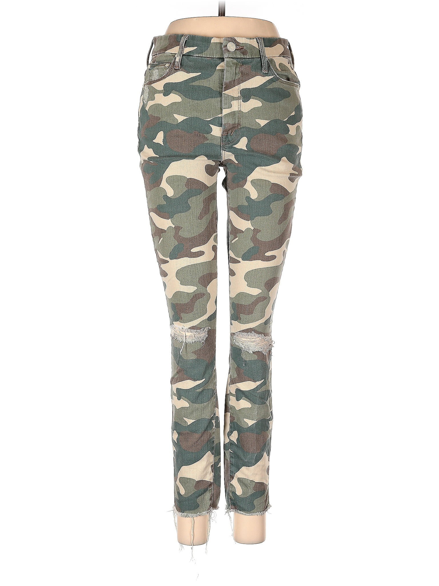 Mother Camo Multi Color Green Jeans 27 Waist - 79% off | thredUP