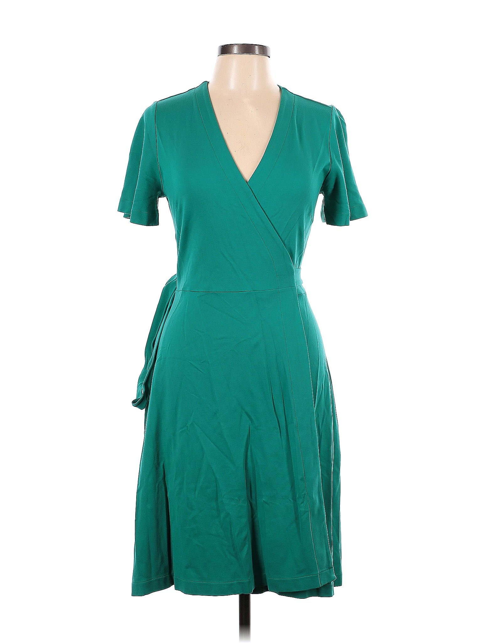 Ann Taylor Solid Teal Casual Dress Size 12 (Petite) 73 off thredUP