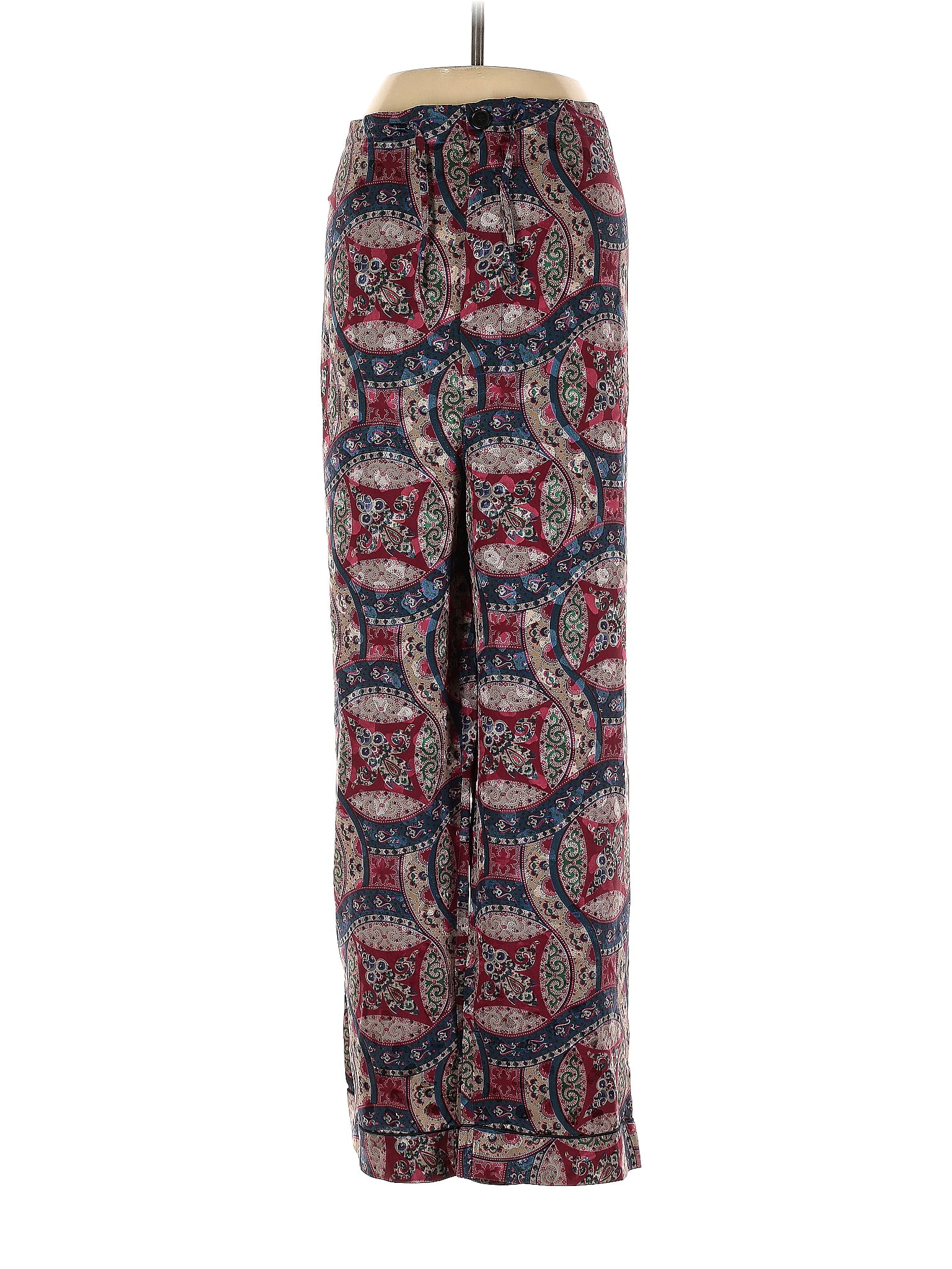 Assorted Brands 100 Silk Multi Color Pink Silk Pants Size S 54 off ThredUp