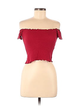 John Galt Pink Off-The-Shoulder Top