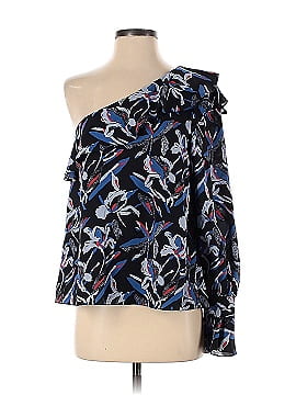 Tanya Taylor Blue Floral Orla Top (view 1)