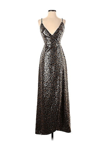 Aidan by Aidan Mattox 100 Polyester Silver Leopard Sequin Wrap