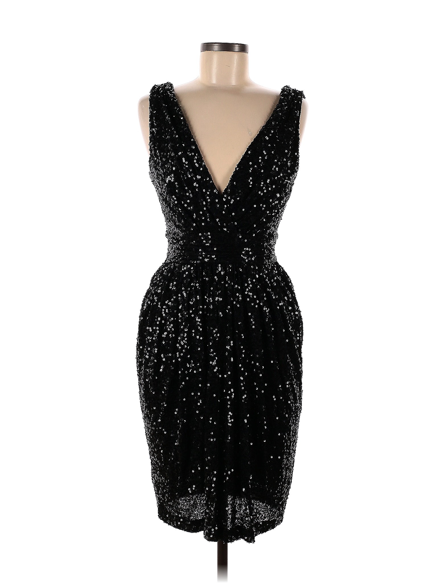 Badgley Mischka 100% Nylon Black Manhattan Socialite Dress Size 6 - 77% ...