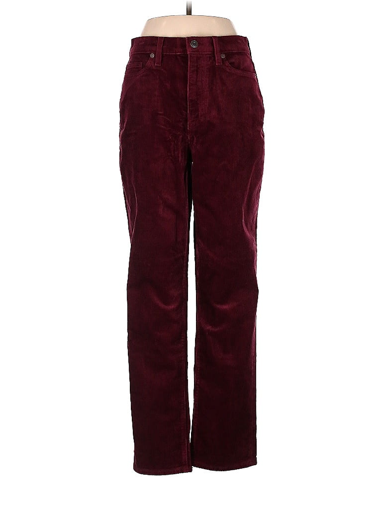 Lands' End Solid Maroon Burgundy Cords Size 8 62 off thredUP
