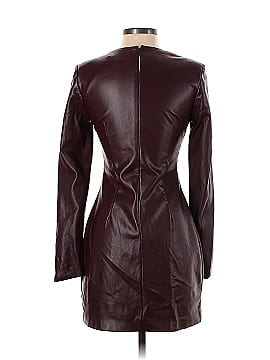 One33 Social Faux Leather Twist Dress (view 2)