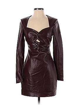 One33 Social Faux Leather Twist Dress (view 1)