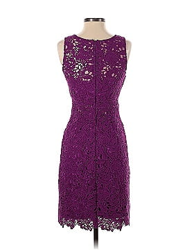 ML Monique Lhuillier Mulberry Lace Sheath Dress (view 2)