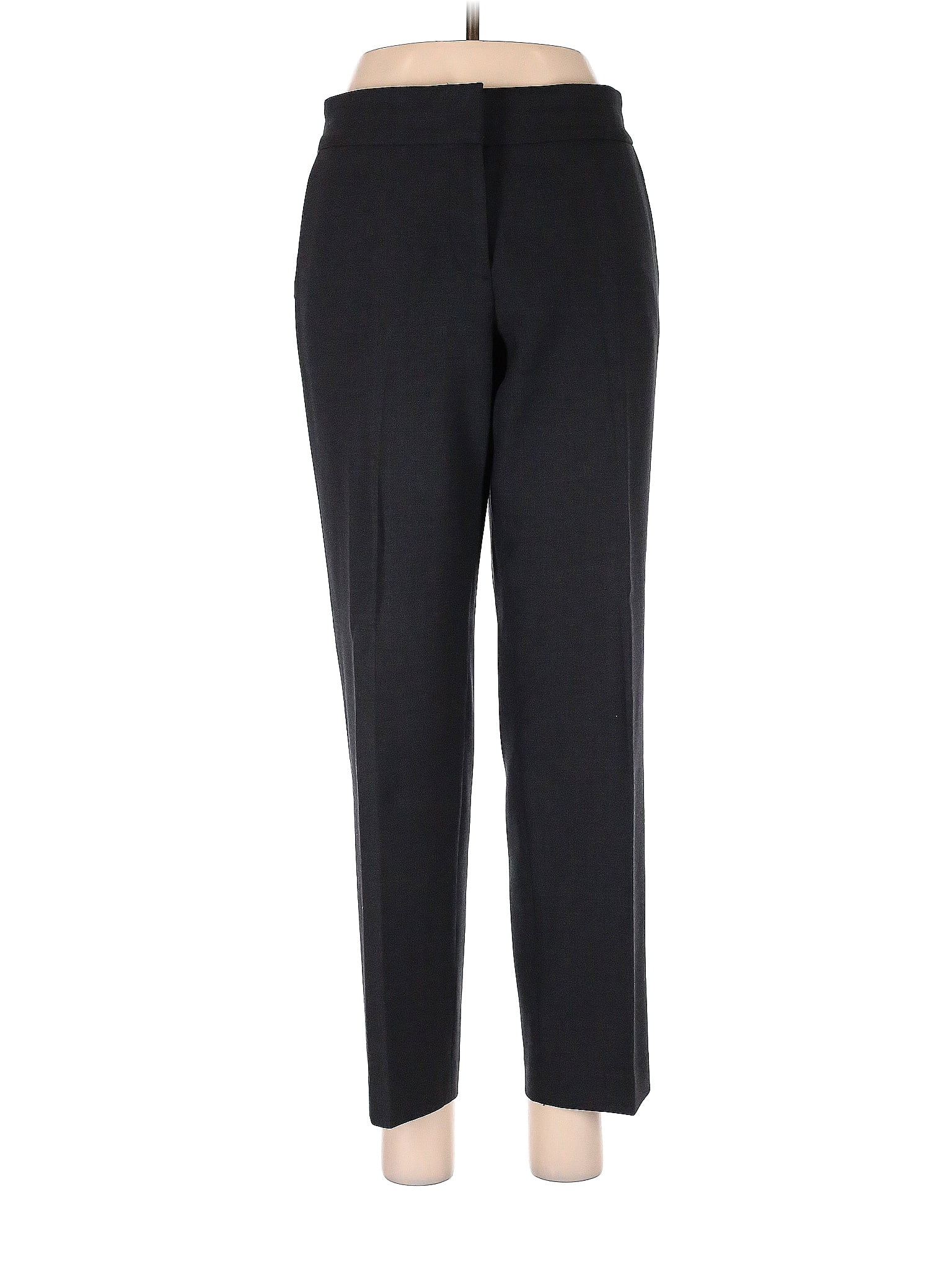 J.Crew Solid Black Wool Pants Size 6 - 82% off | ThredUp