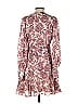 Elliatt 100% Polyester Floral Motif Damask Paisley Baroque Print Burgundy Casual Dress Size S - photo 2