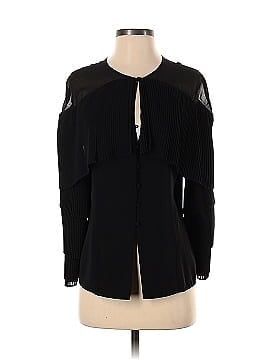 Prabal Gurung Collective Black Pleated Sleeve Blouse (view 1)