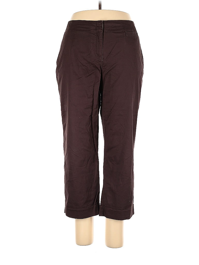 Avenue Brown Burgundy Casual Pants Size 16 (Plus) - 73% off | thredUP
