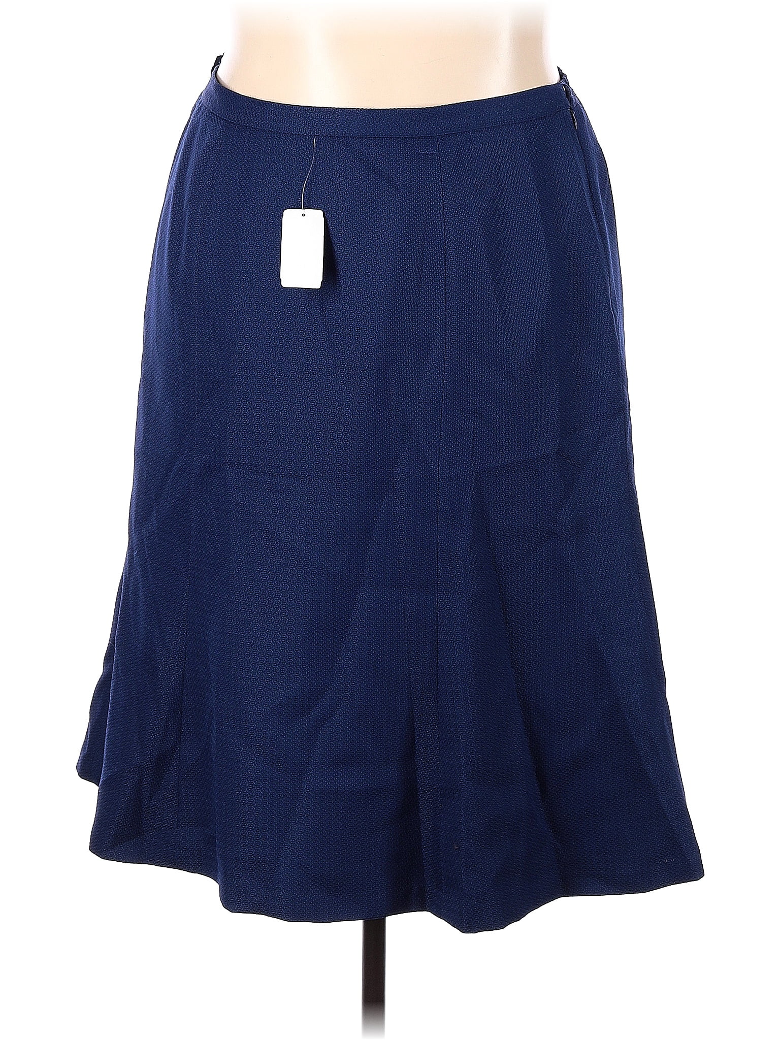 Unbranded 100% Polyester Navy Blue Casual Skirt Size 18 (Plus) - 50% ...