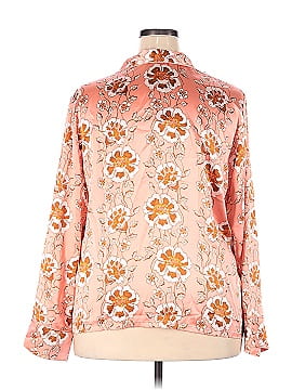 J.Crew Collection Long Sleeve Silk Top (view 2)