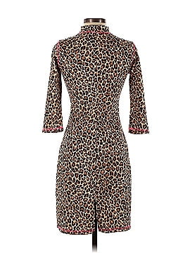 Slate & Willow Leopard Mock Neck Dress (view 2)