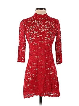 Slate & Willow Red Mod Lace Dress (view 1)