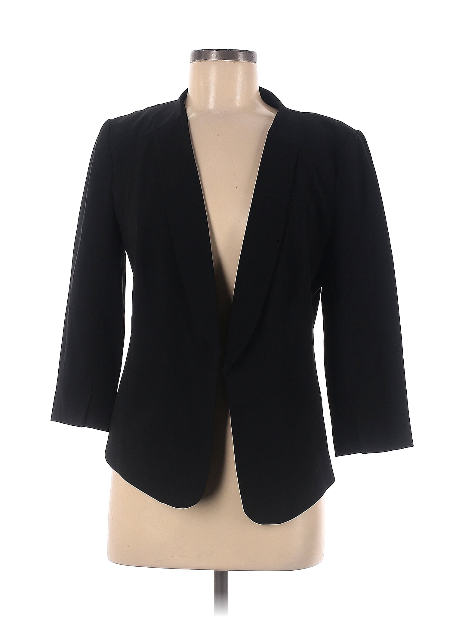 LC Lauren Conrad 100 Polyester Solid Black Blazer Size 8 74 off