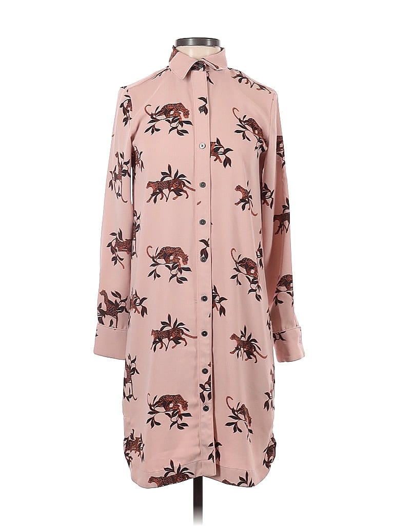 Ann Taylor 100% Polyester Pink Cocktail Dress Size XS - photo 1