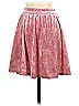 Hammer Jacquard Floral Motif Acid Wash Print Damask Batik Brocade Paint Splatter Print Tie-dye Pink Casual Skirt Size 4 - photo 1
