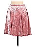 Hammer Jacquard Floral Motif Acid Wash Print Damask Batik Brocade Paint Splatter Print Tie-dye Pink Casual Skirt Size 4 - photo 2