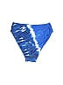 Xhilaration Tie-dye Acid Wash Print Blue Swimsuit Bottoms Size M - photo 2