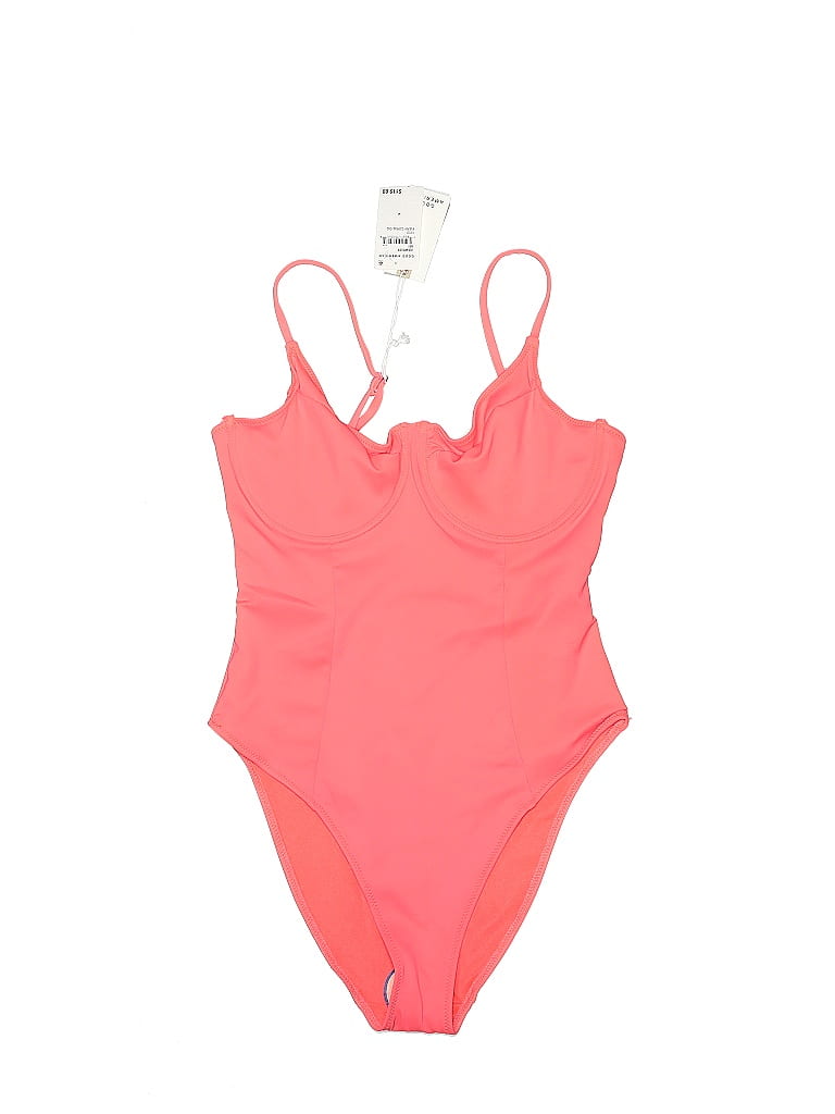 Good American Solid Pink One Piece Swimsuit Size XL (4) 58 off thredUP