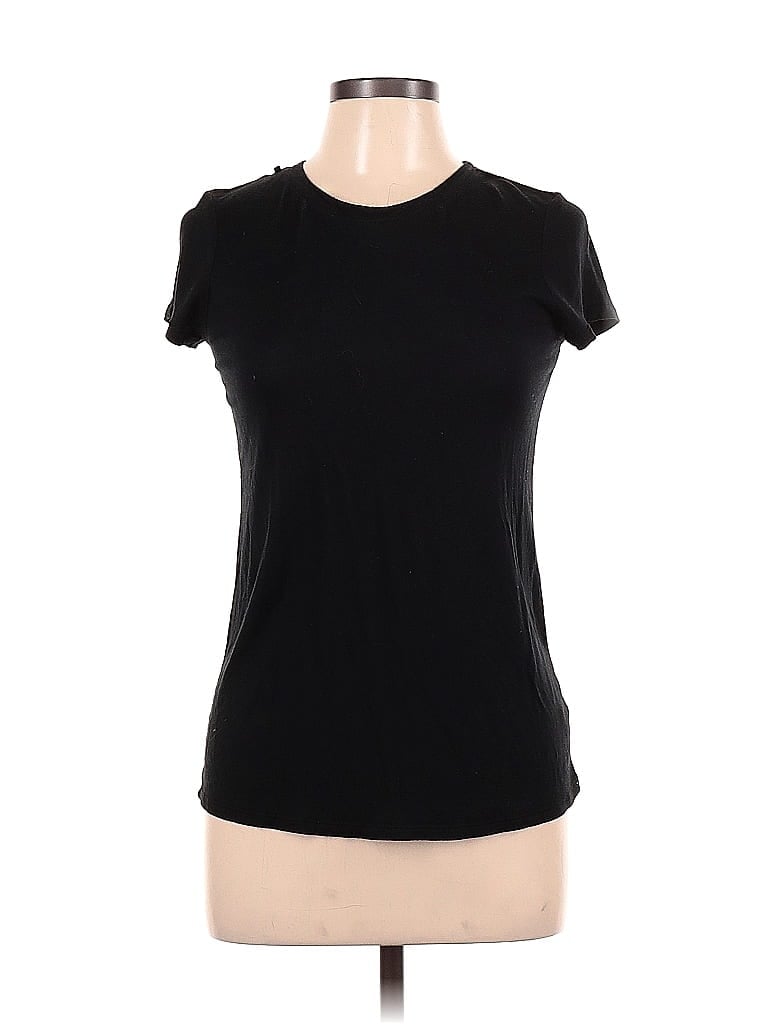 Simply Vera Vera Wang Black Short Sleeve T-Shirt Size M - photo 1