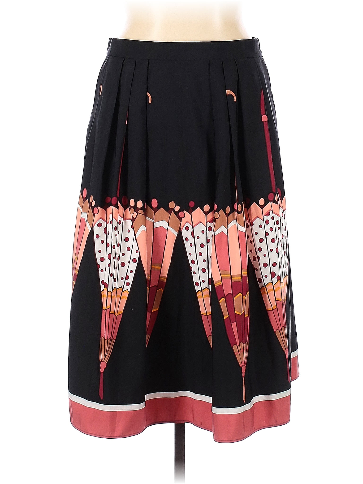 Jones New York Womens Red Ikat Print Pencil Skirt Size 0