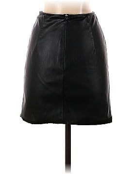 Bardot Strappy Faux Leather Mini Skirt (view 2)