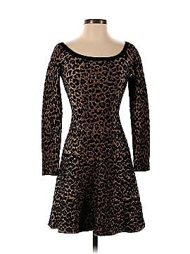 Ronny Kobo Leopard Roawn Dress (view 1)