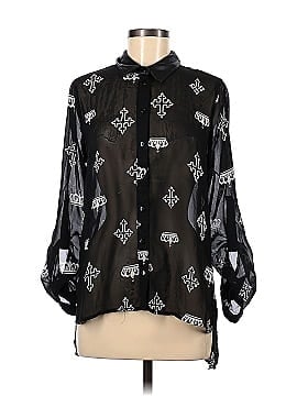 Feathers Long Sleeve Button-Down Shirt (view 1)