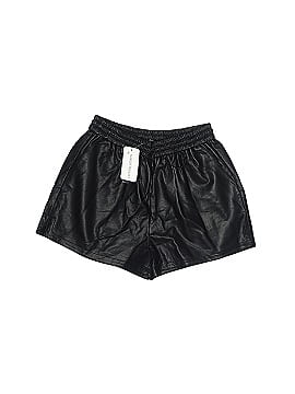 Kendall Lane Faux Leather Shorts (view 1)