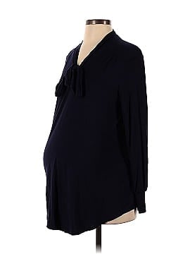 Isabella Oliver Navy Christy Maternity Blouse (view 1)