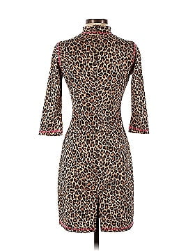 Slate & Willow Leopard Mock Neck Dress (view 2)