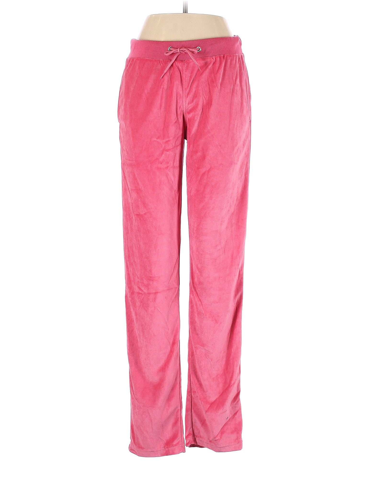 Tracksuit Solid Pink Velour Pants Size S 55 off thredUP