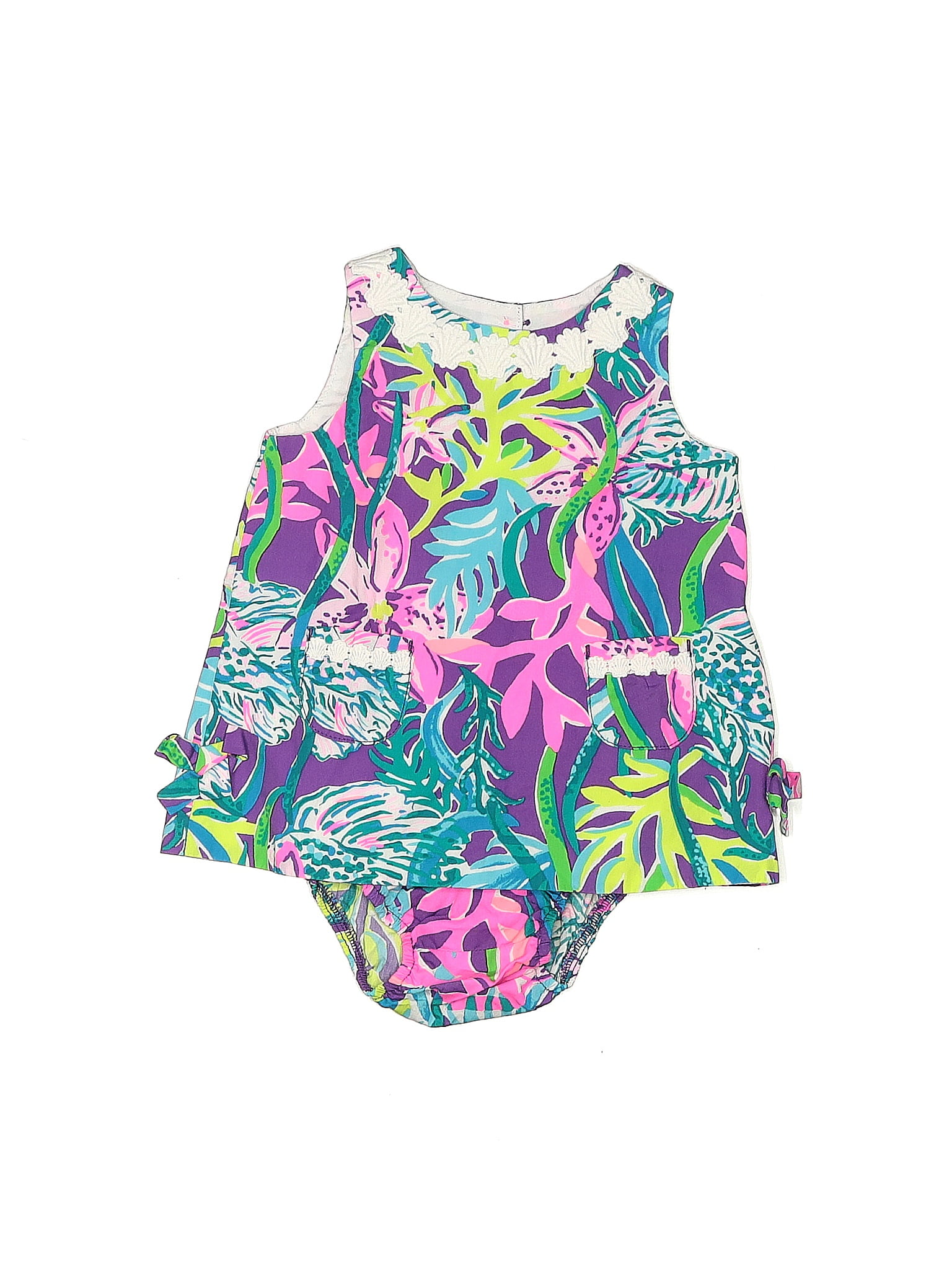 Lilly Pulitzer 100% Cotton Floral Purple Dress Size 6-12 mo - 65% off ...